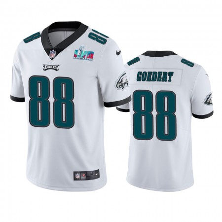 Tröjor Philadelphia Eagles Dallas Goedert 88 Vit Super Bowl LVII Vapor Limited - Män